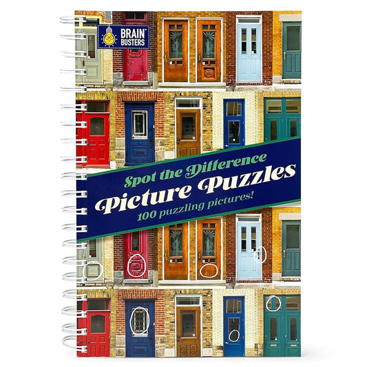 Picture Puzzles: Spot the Difference: More Than 1,000 Differences to Find! Adult Puzzle Book Includes Spiral Bound / Lay Flat Design (Brain Busters) cover image