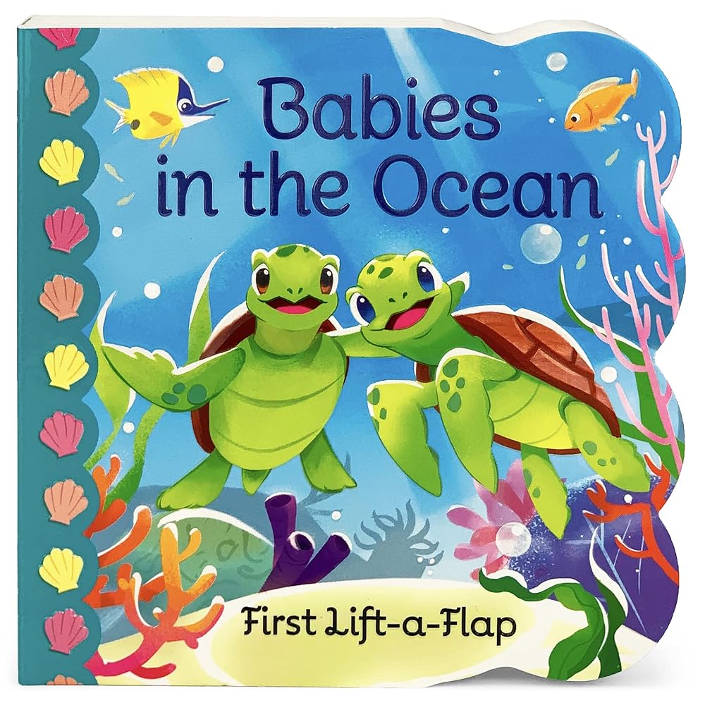 Babies in the Ocean - A First Lift-a-Flap Board Book for Babies and Toddlers (Babies Love) cover image