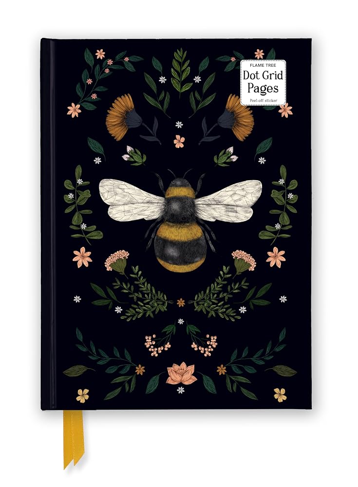 Jade Mosinski: Bee (Foiled Dot Grid Journal) (Flame Tree Dot Grid Notebooks) cover image