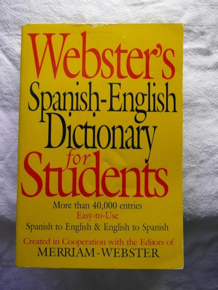 Webster's Spanish-English Dictionary for Students cover image
