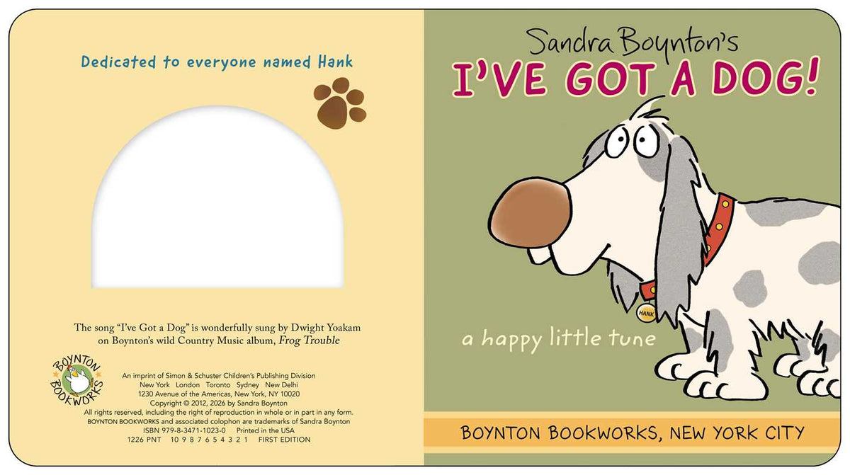 I've Got a Dog! by Sandra Boynton: Board Books; 24 pages / English