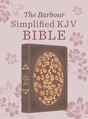 The Barbour Simplified KJV Bible--Deluxe Edition [Brown & Rose Floral Inset] cover image