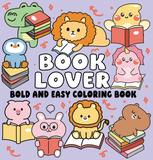 Book Lover Bold and Easy Coloring Book (Trade Paperback)