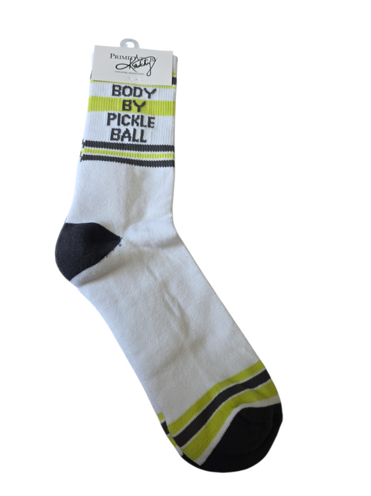 BODY BY PICKLEBALL SOCKS ONE SIZE FITS MOST