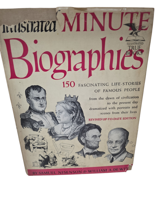 Illustrated Minute Biographies-USED COLLECTABLE NOSTALGIA