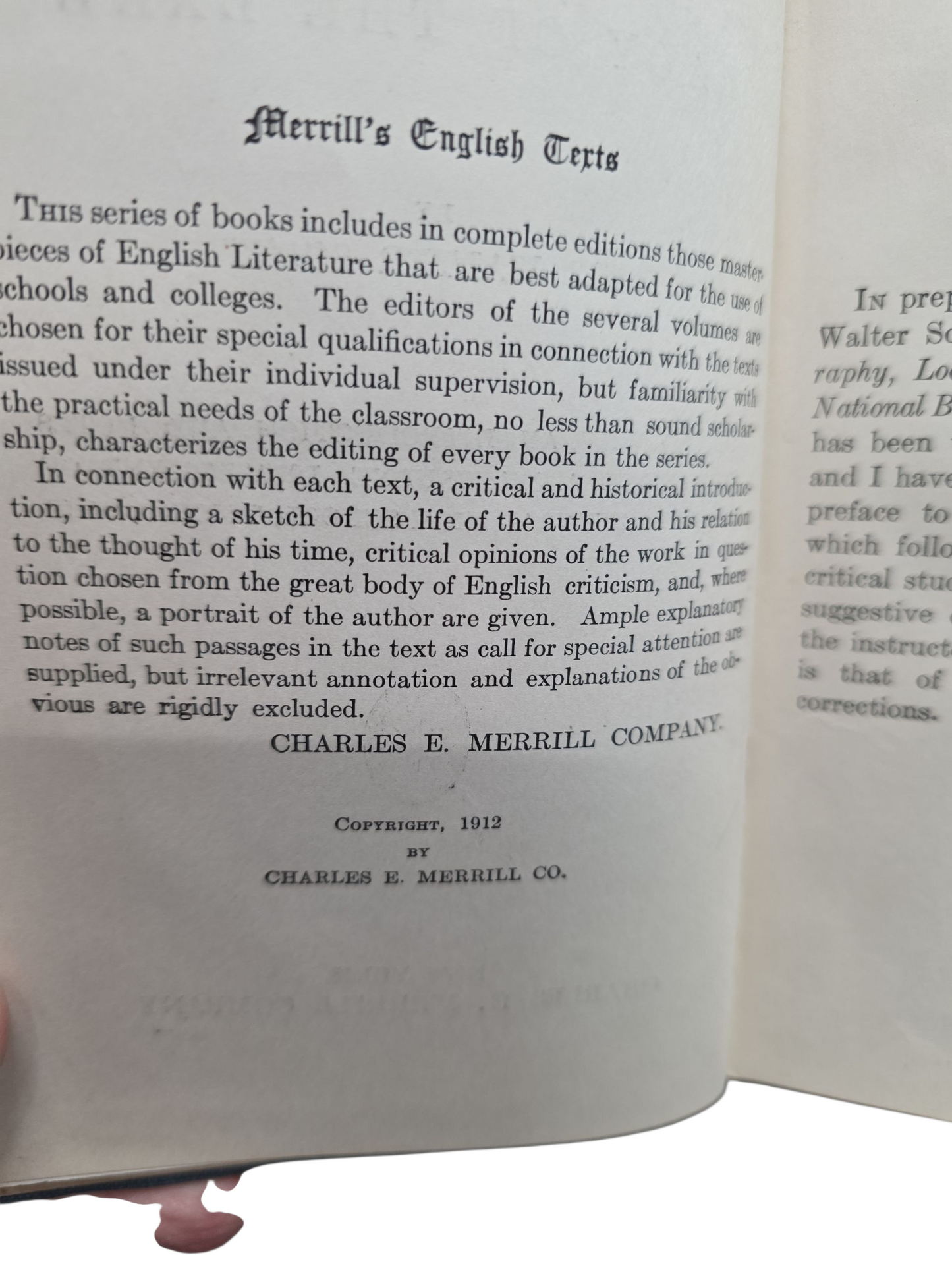 THE LADY OF THE LAKE- SIR WALTER SCOTT (1912)