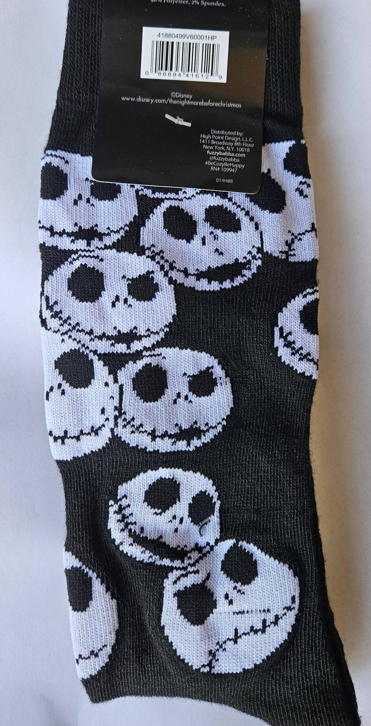 Nightmare Before Christmas 2pk Crew Socks