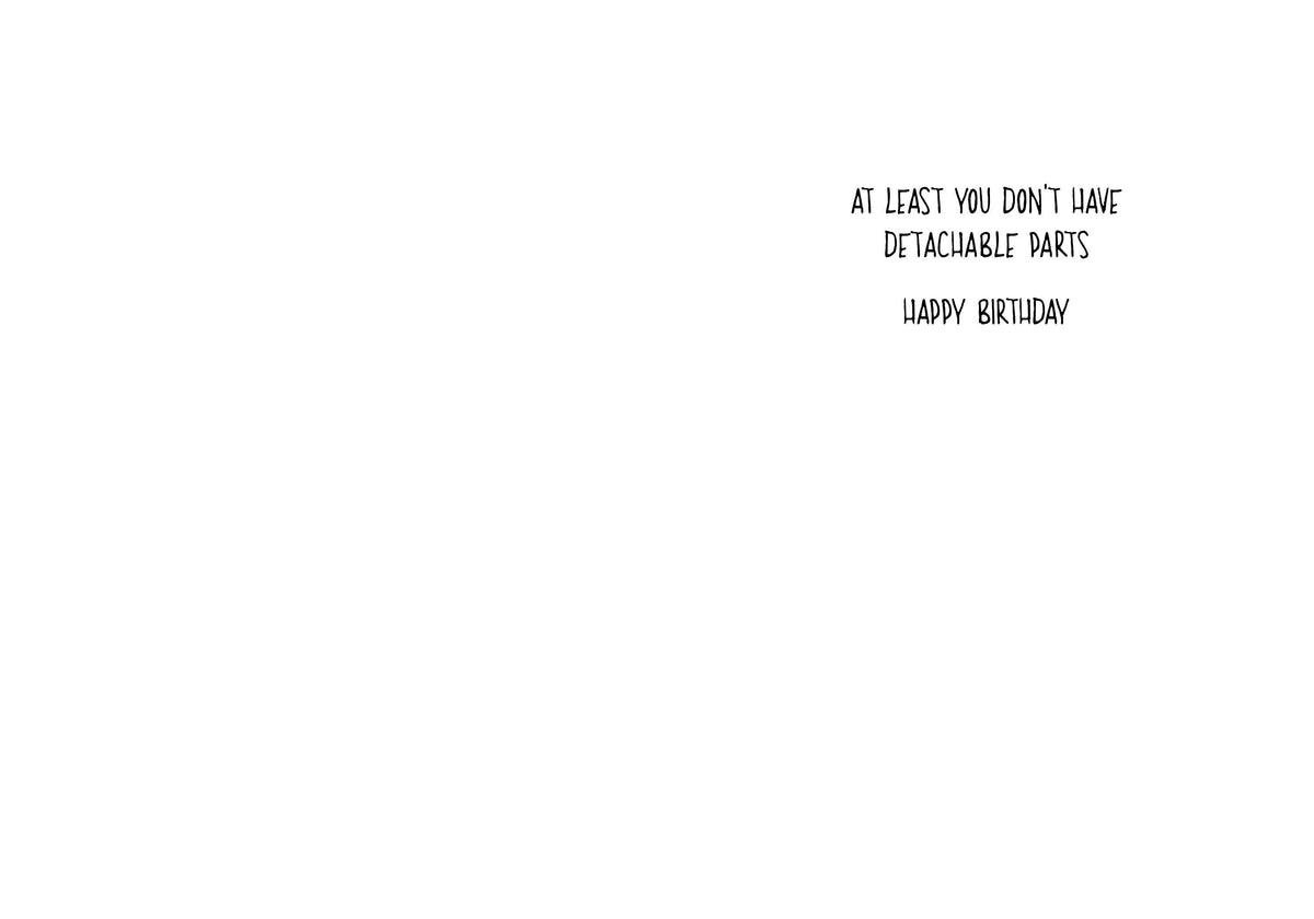 Detachable Parts | Hilarious Birthday Card