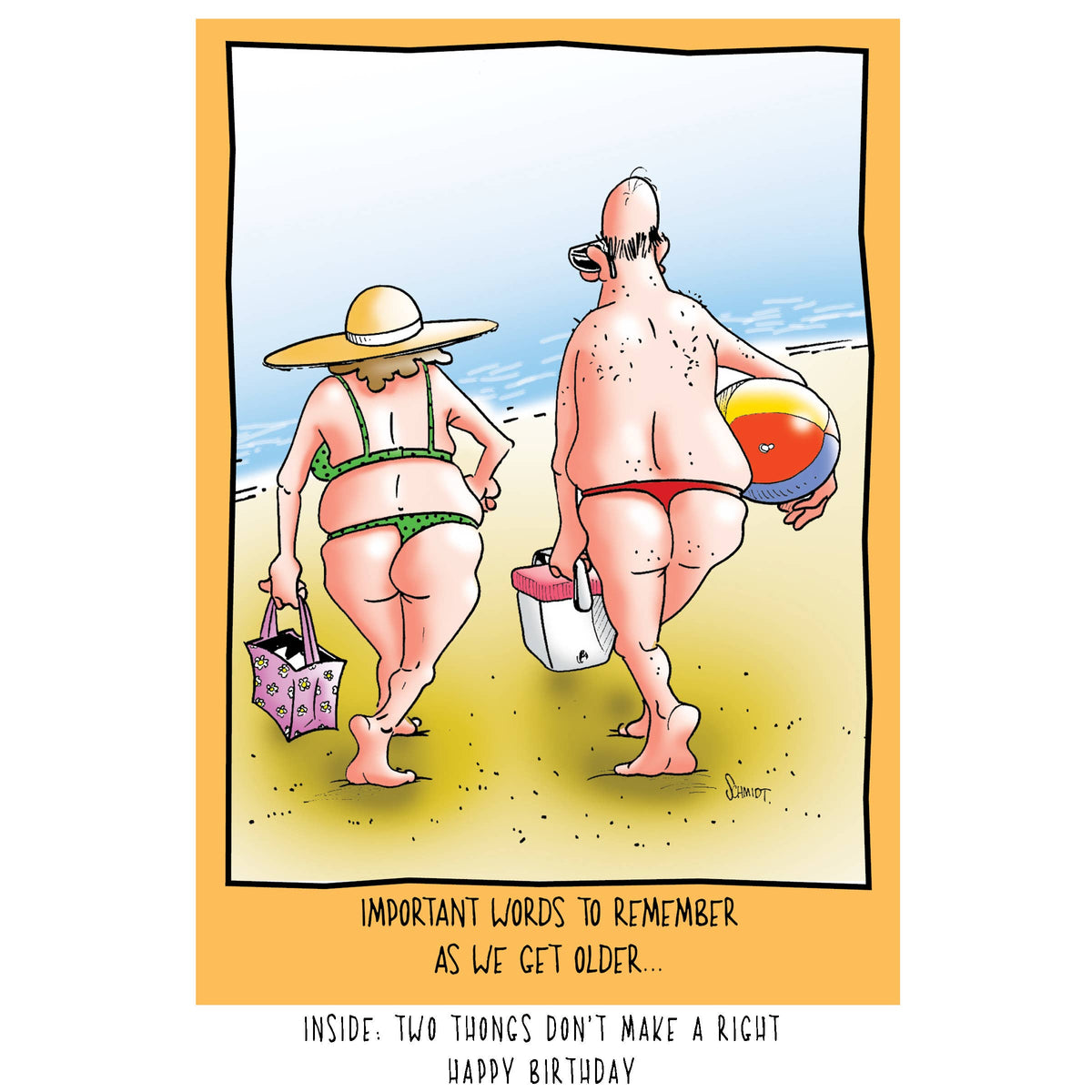 Two Thongs | Humorous Birthday Card