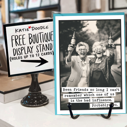 Birthday Cards - Funny Greeting Cards & Display Stand: Yes