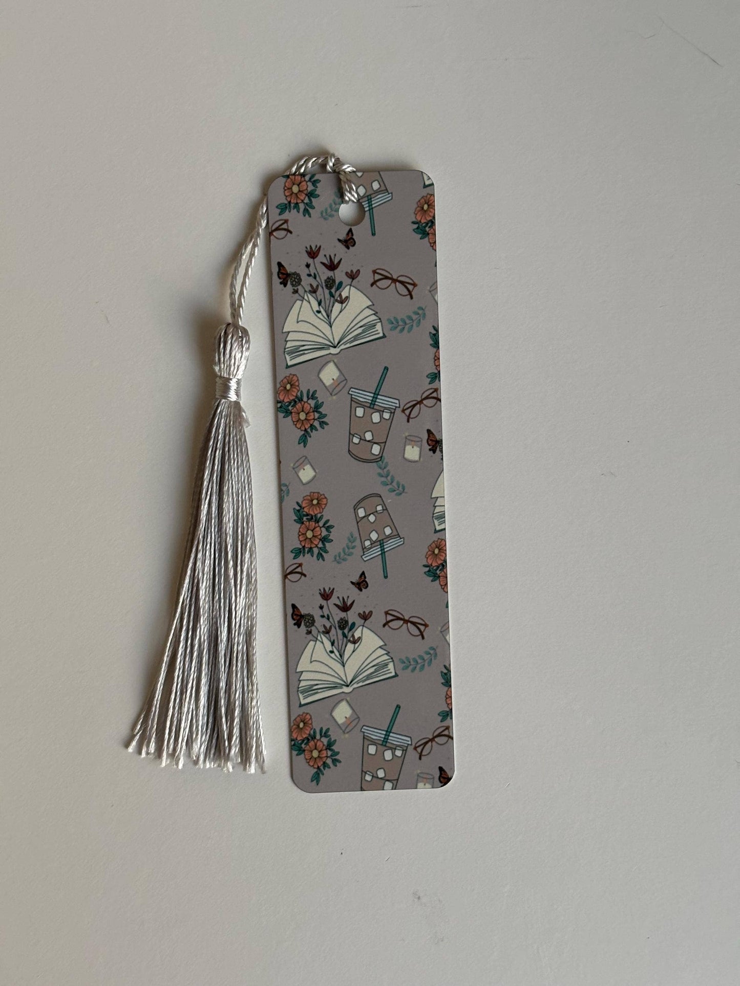 Coffee and Books Metal Bookmark - Bookish Gift: Short
