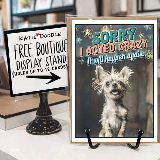 Funny Cards for Apologies, Pet Lover Him Her (Dog Im Sorry): Yes